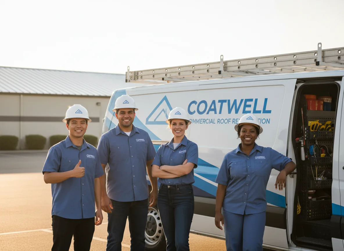 Commercial roof coating company in Udell, IA