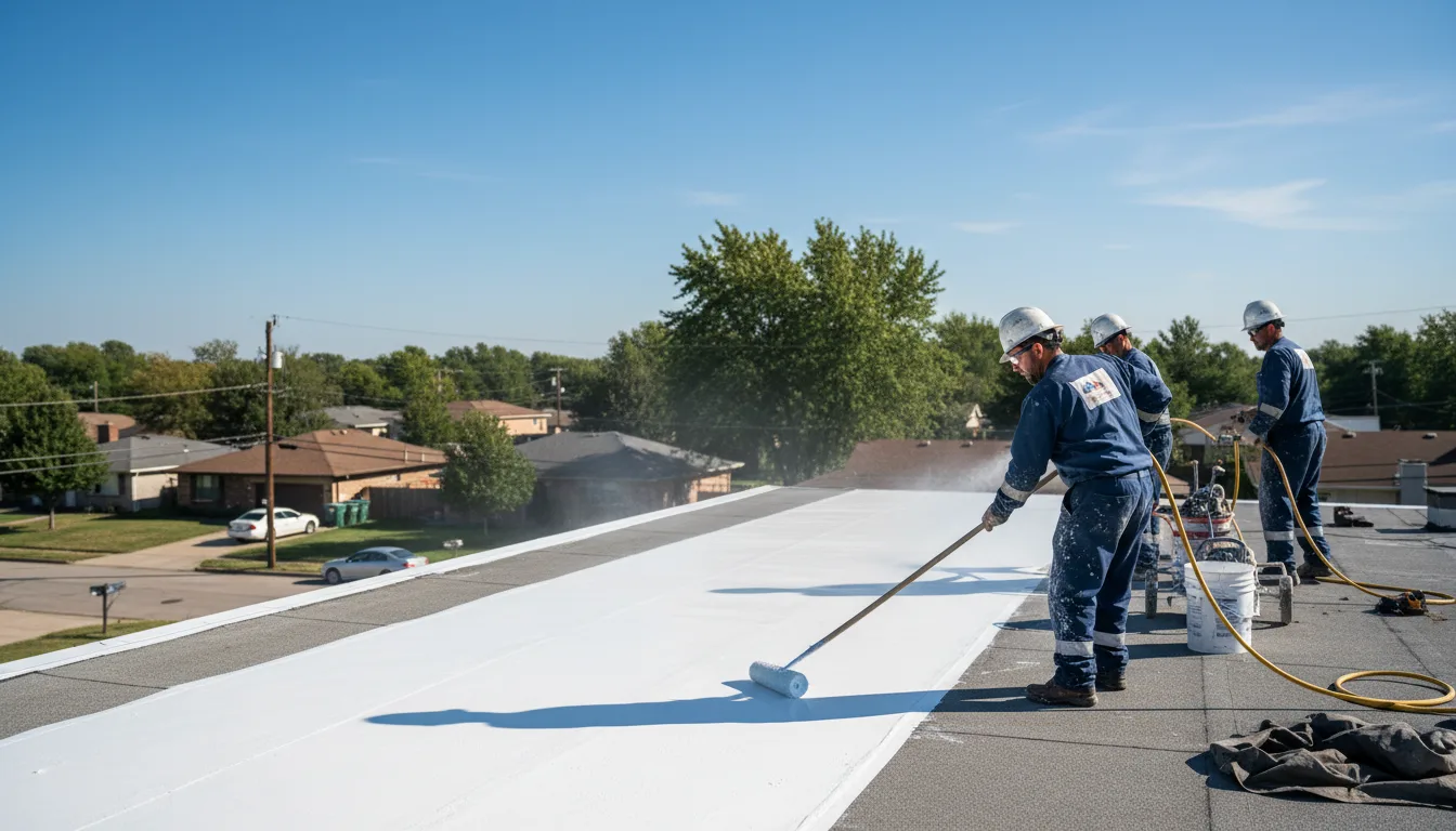 Commercial roof coating in Udell, IA near me